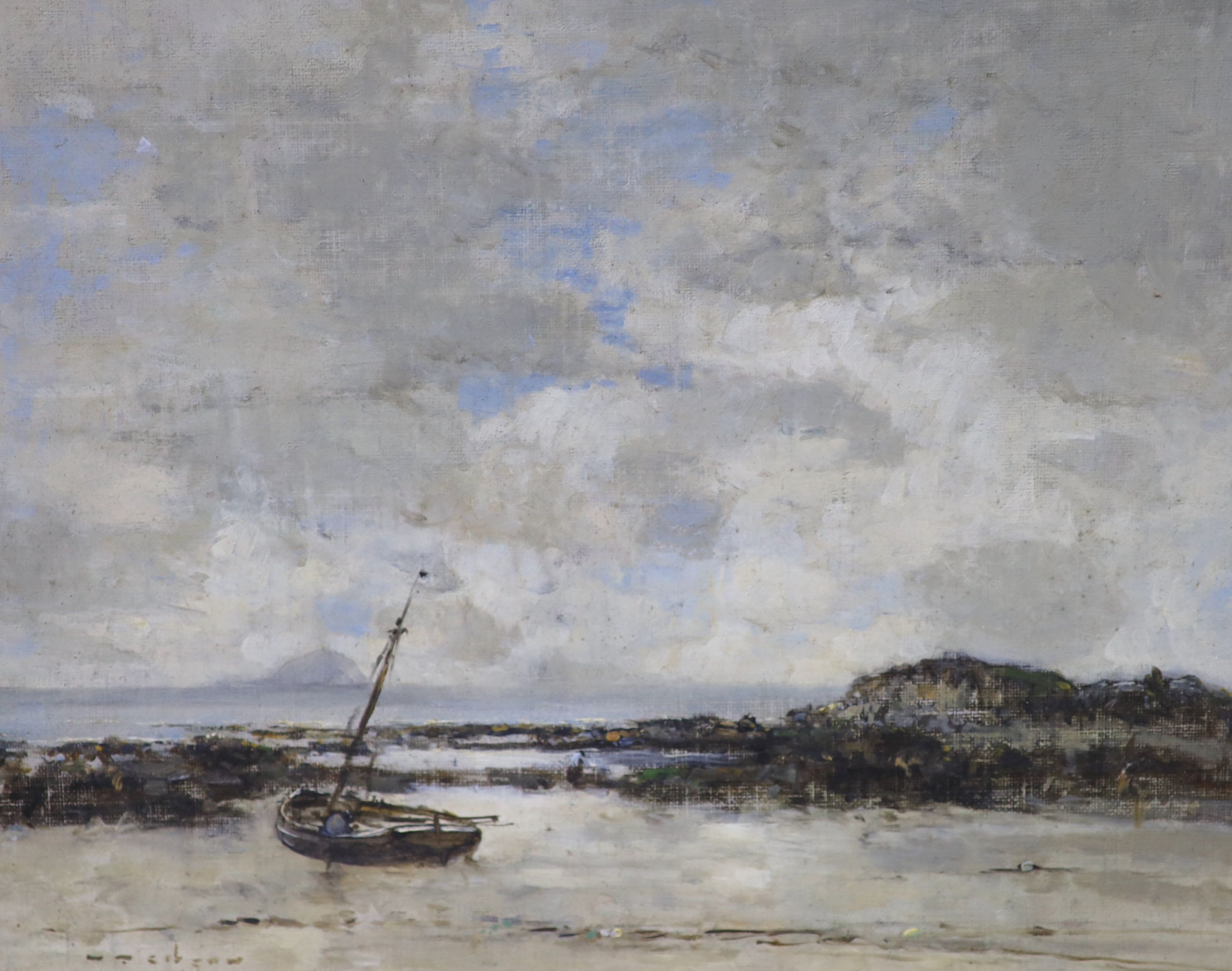 William Alfred Gibson (1866-1931), The Ufay from Arran, Oil on panel, 22.5 x 28cm.